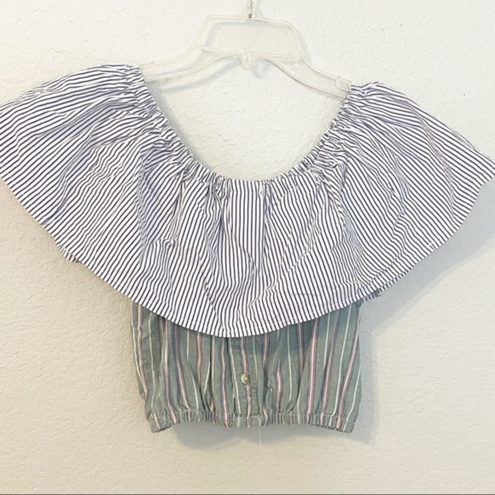 Urban Renewal Cropped Off The Shoulder Top